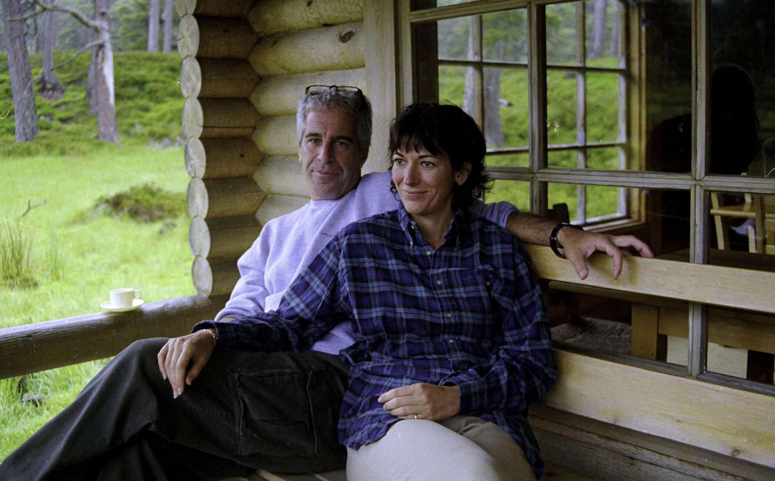 Jeffrey Epstein and Ghislaine Maxwell in an undated photo taken in Scotland