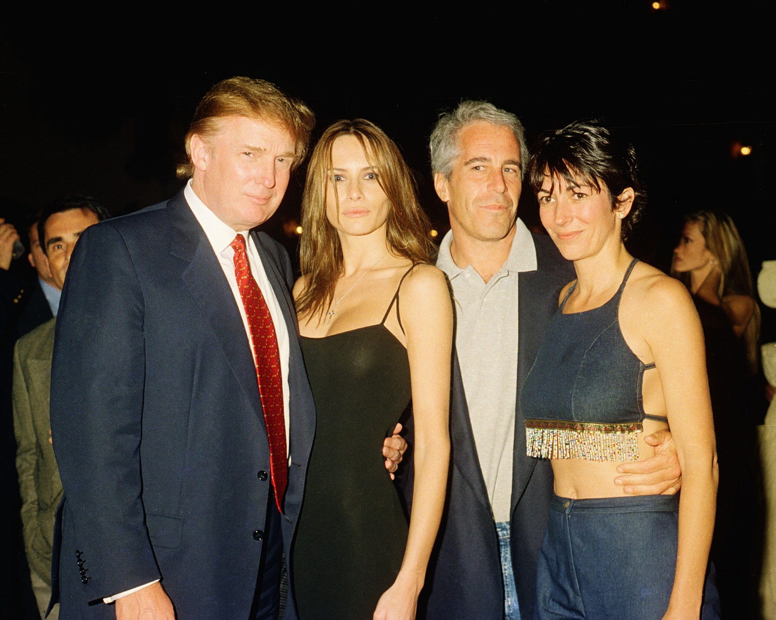 A claim that Donald and Melania Trump were introduced by Epstein has been removed