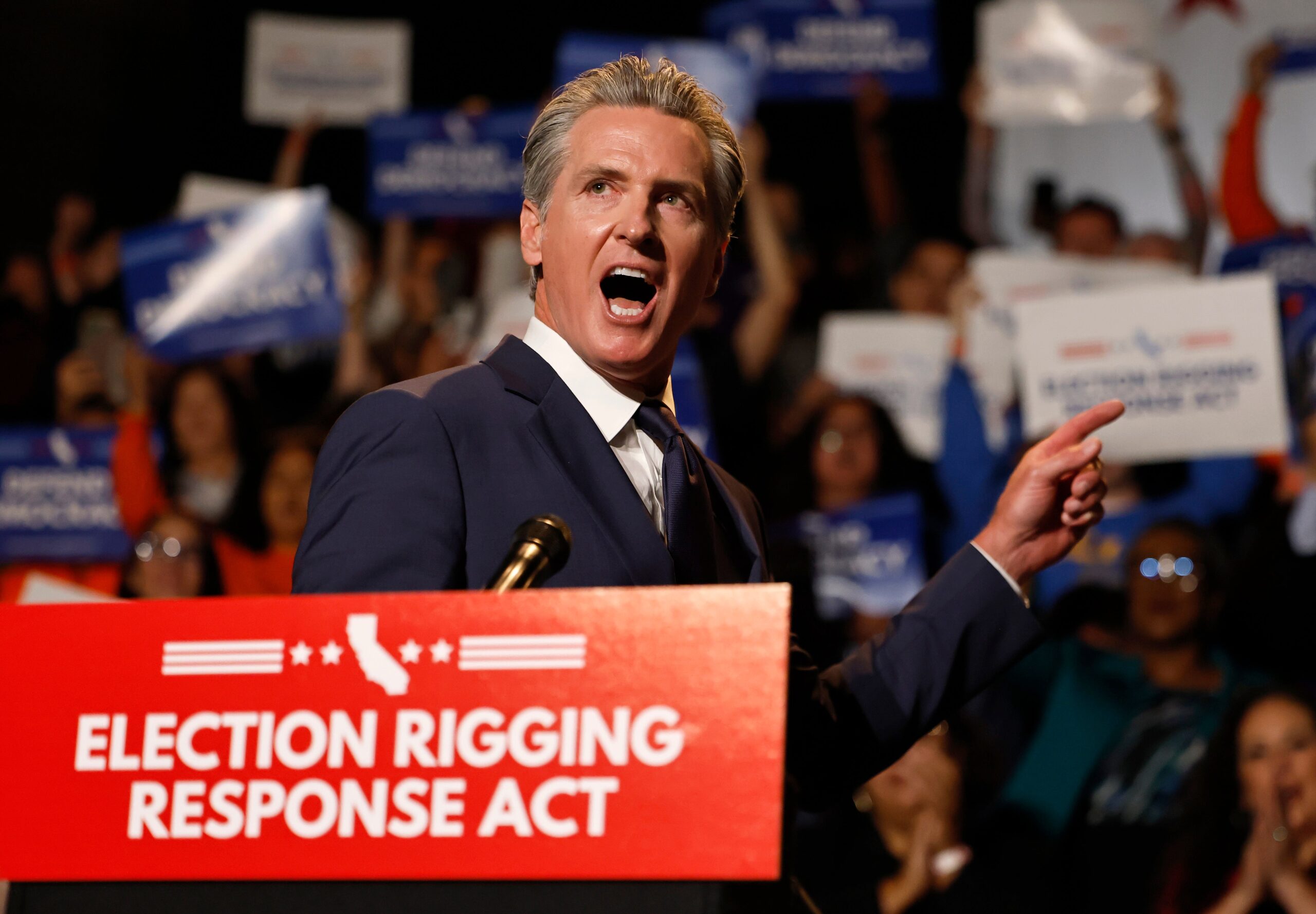 Gov. Gavin Newsom is feeding Democrats red meat. Will it pay off?