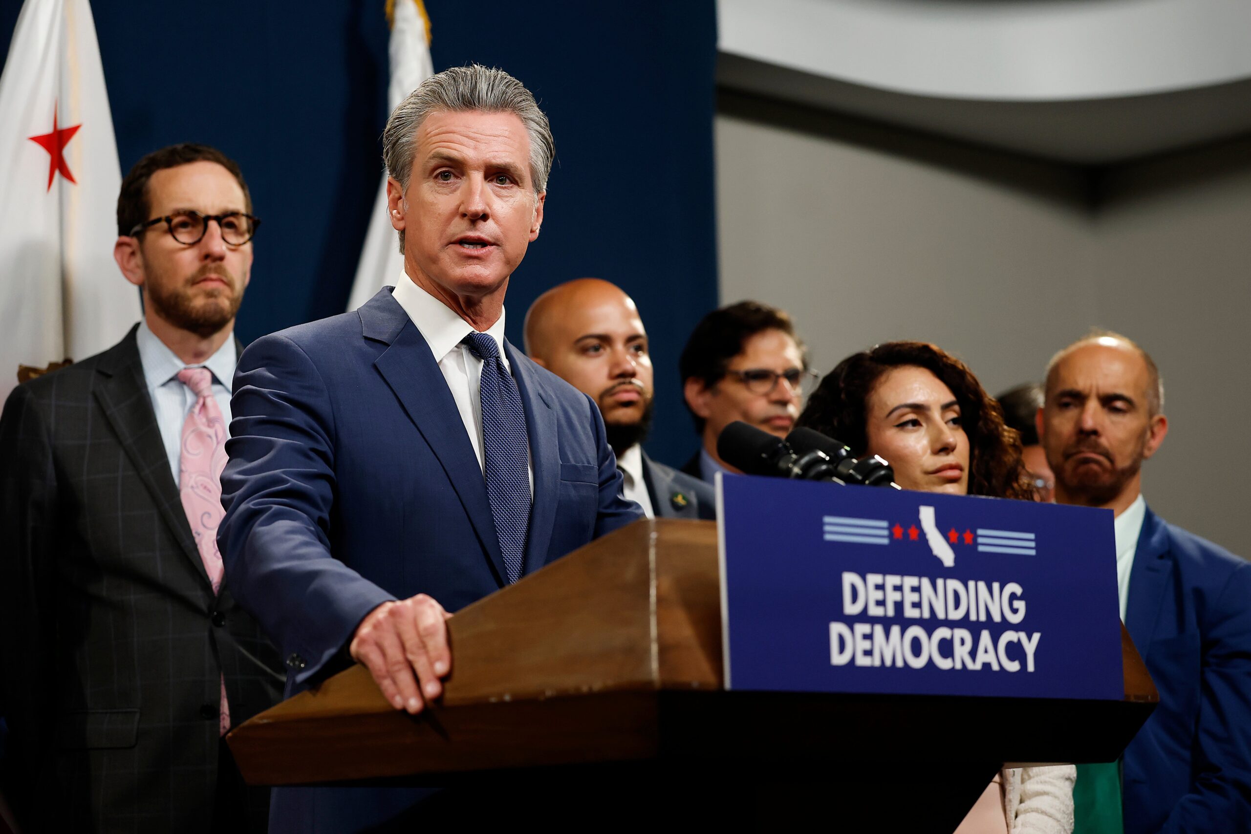 Some hard-right white nationalists and racist accounts have boosted California Gov. Gavin Newsom, whether sincerely or ironically.