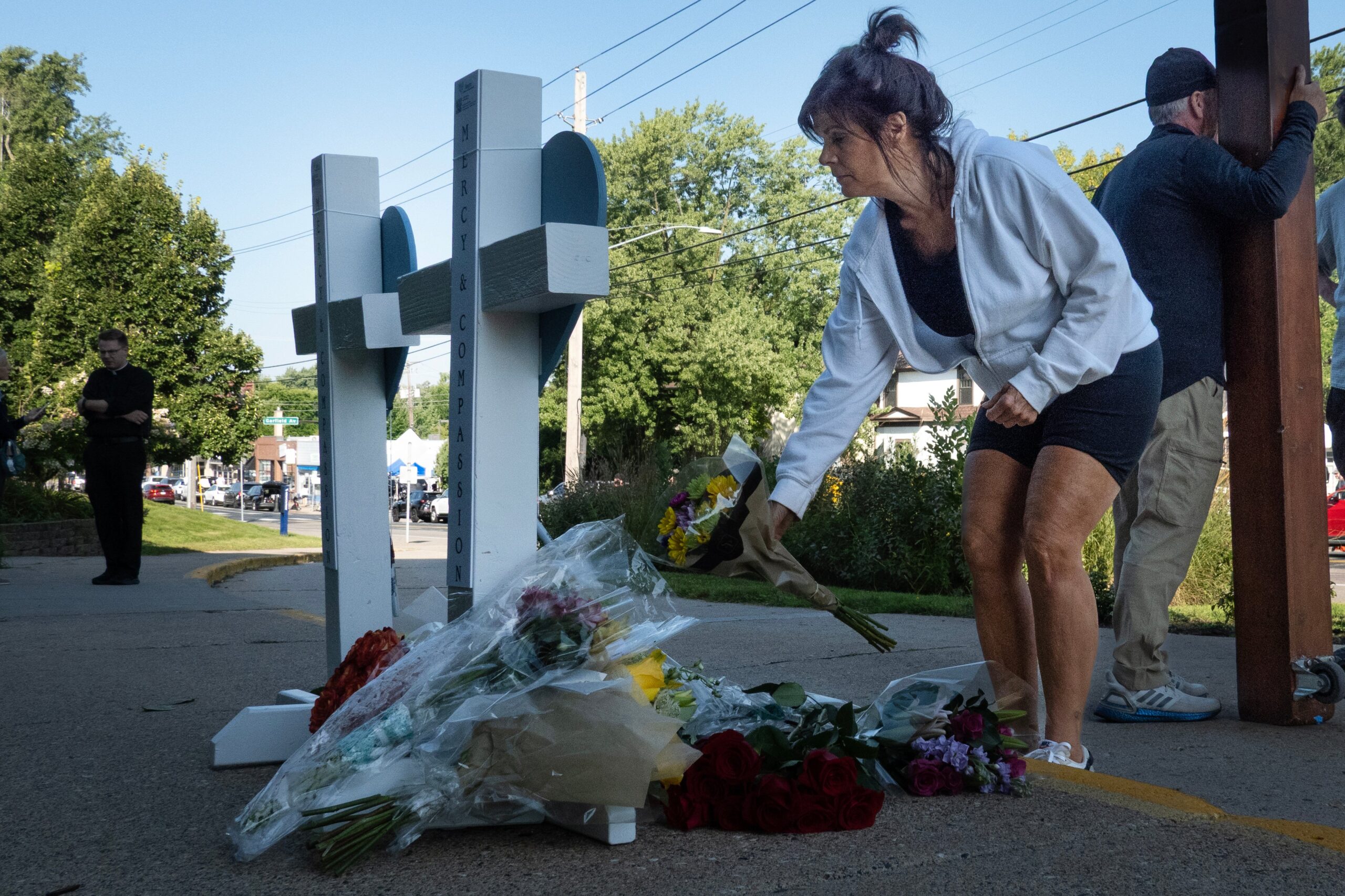 The FBI is investigating the attack as an act of domestic terrorism and a hate crime against Catholics, while President Donald Trump offered his condolences to Minnesota Governor Tim Walz and ordered flags to half-staff