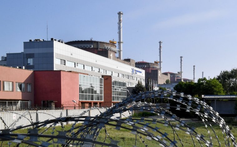 A view of the Russian-controlled Zaporizhzhia nuclear power plant in southern Ukraine on June 15, 2023. (Photo by Olga MALTSEVA / AFP) (Photo by OLGA MALTSEVA/AFP via Getty Images)