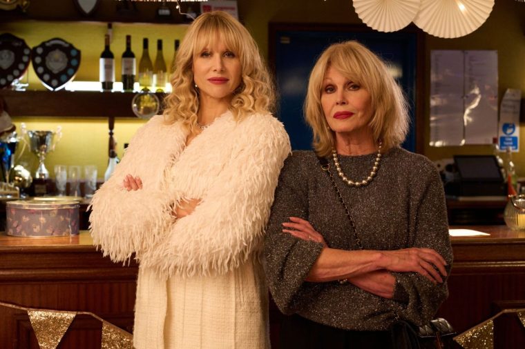 Lucy Punch as Amanda and Joanna Lumley as her mother Felicity in 'Amandaland' (Photo: Natalie Seery/ BBC)