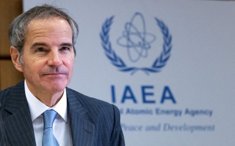 Director General of the International Atomic Energy Agency (IAEA) Rafael Grossi arrives to an extraordinary IAEA's Board of Governors meeting at the agency's headquarters in Vienna, Austria on June 23, 2025. (Photo by Joe Klamar / AFP) (Photo by JOE KLAMAR/AFP via Getty Images)