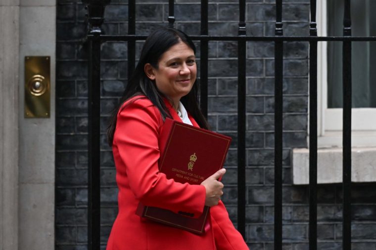 LONDON, UNITED KINGDOM - JUNE 24: Secretary of State for Culture, Media and Sport Lisa Nandy leaves from Downing Street after attending the weekly Cabinet Meeting in London, United Kingdom on June 24, 2025. (Photo by Rasid Necati Aslim/Anadolu via Getty Images)