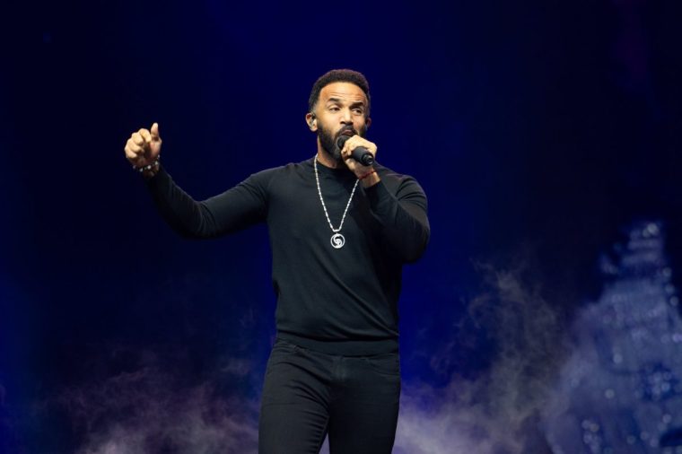 Craig David on stage at the O2 Arena earlier this year as a surprise guest during the 'Usher: Past Present Future' tour (Photo: Joseph Okpako/WireImage)
