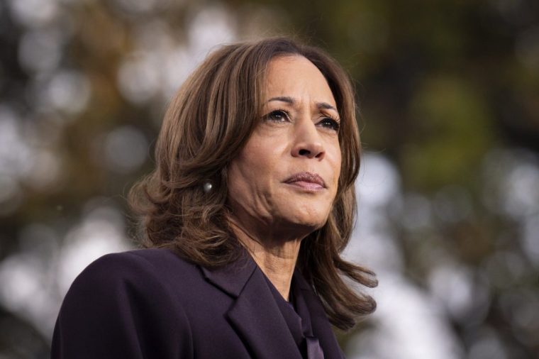 FILE - Democratic presidential nominee Vice President Kamala Harris speaks in Washington, Nov. 6, 2024. (AP Photo/Jacquelyn Martin, File)