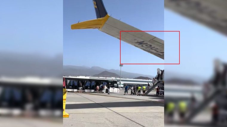 The registration of the plane in the video was visible and it enabled reporter to confirm that the plane had left Stansted and landed in Tenerife. (Photo: theomzv)