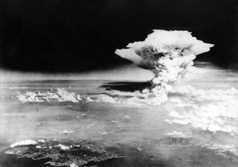 Japan/USA: Nuclear explosion over Hiroshima, 6 August 1945. (Photo by: Pictures from History/Universal Images Group via Getty Images)