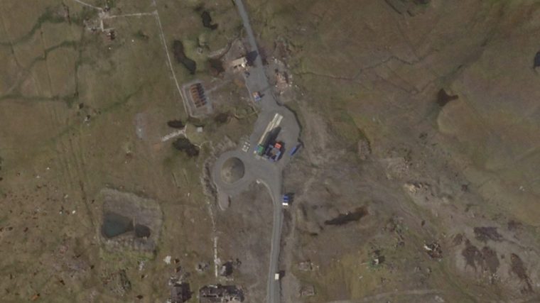 A satellite view shows equipment at the Pankovo test site in Yuzhny Island, on the Barents Sea archipelago of Novaya Zemlya, Russia, August 7, 2025. 2025 Planet Labs PBC/Handout via REUTERS THIS IMAGE HAS BEEN SUPPLIED BY A THIRD PARTY. MANDATORY CREDIT