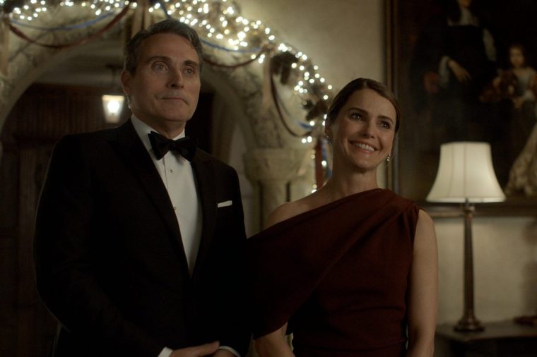 The Diplomat. (L to R) Rufus Sewell as Hal Wyler, Keri Russell as Kate Wyler in episode 308 of The Diplomat. Cr. Courtesy of Netflix ?? 2025