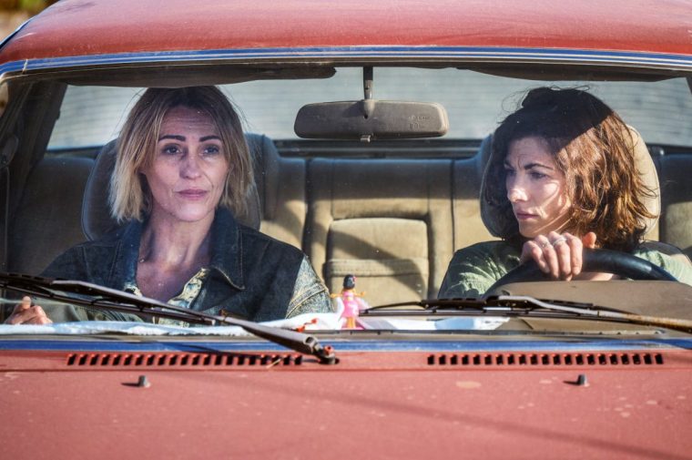 From Monumental Television Frauds SR1 Pictured: Jodie Whittaker as Sam & Suranne Jones as Bert This photograph is (C) ITV plc/ Monumental Television and can only be reproduced for editorial purposes directly in connection with the programme or event mentioned above, or ITV plc. This photograph must not be manipulated [excluding basic cropping] in a manner which alters the visual appearance of the person photographed deemed detrimental or inappropriate by ITV plc Picture Desk. This photograph must not be syndicated to any other company, publication or website, or permanently archived, without the express written permission of ITV Picture Desk. Full Terms and conditions are available on the website www.itv.com/presscentre/itvpictures/terms For further information please contact: michael.taiwo1@itv.com