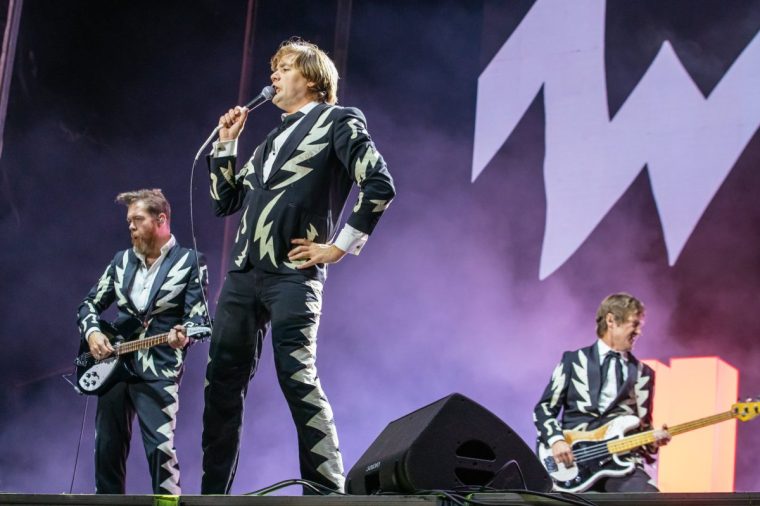 Pelle Almqvist and The Hives on stage last year in Mexico (Photo: Medios y Media/Getty)