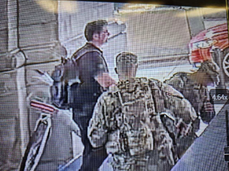 Scott Pichon was arrested and charged with felony assault after allegedly spitting on two National Guard members stationed at a Washington, D.C., train station.