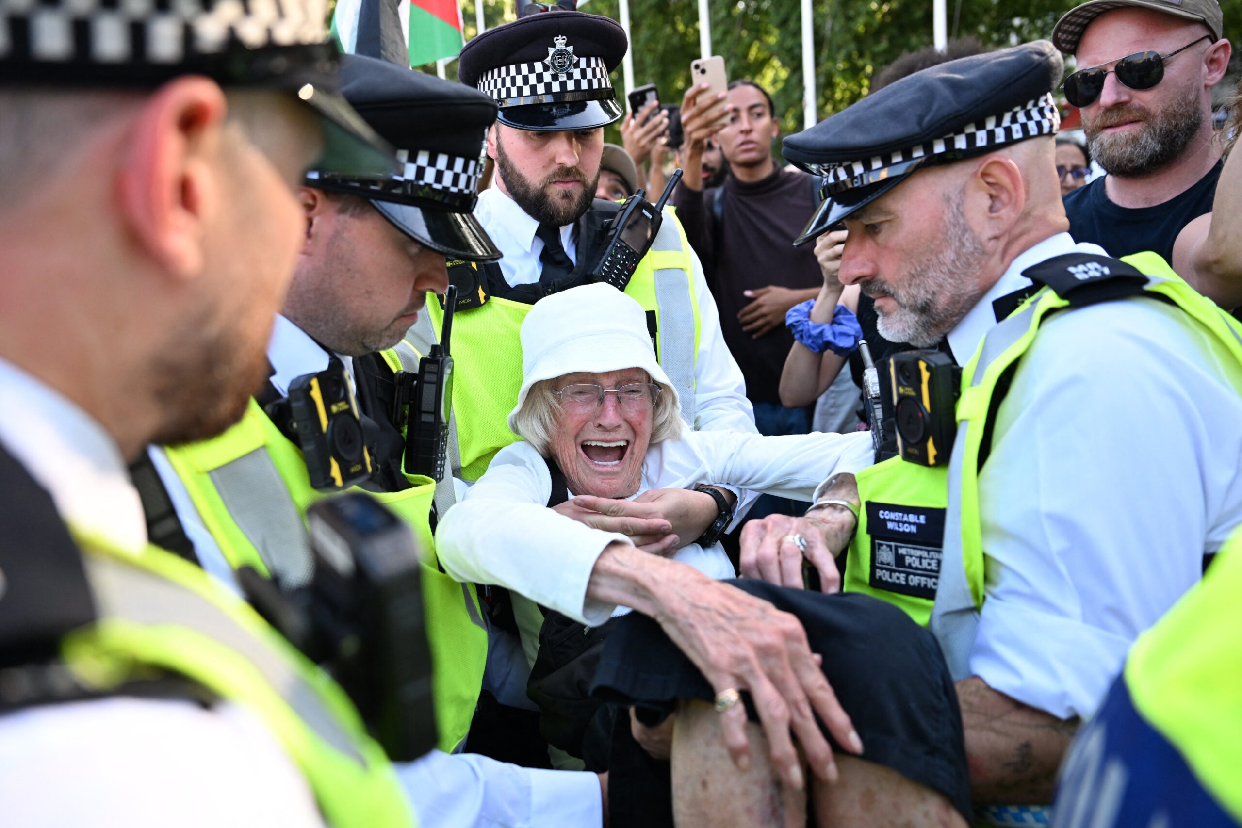 Police arrested more than 500 people