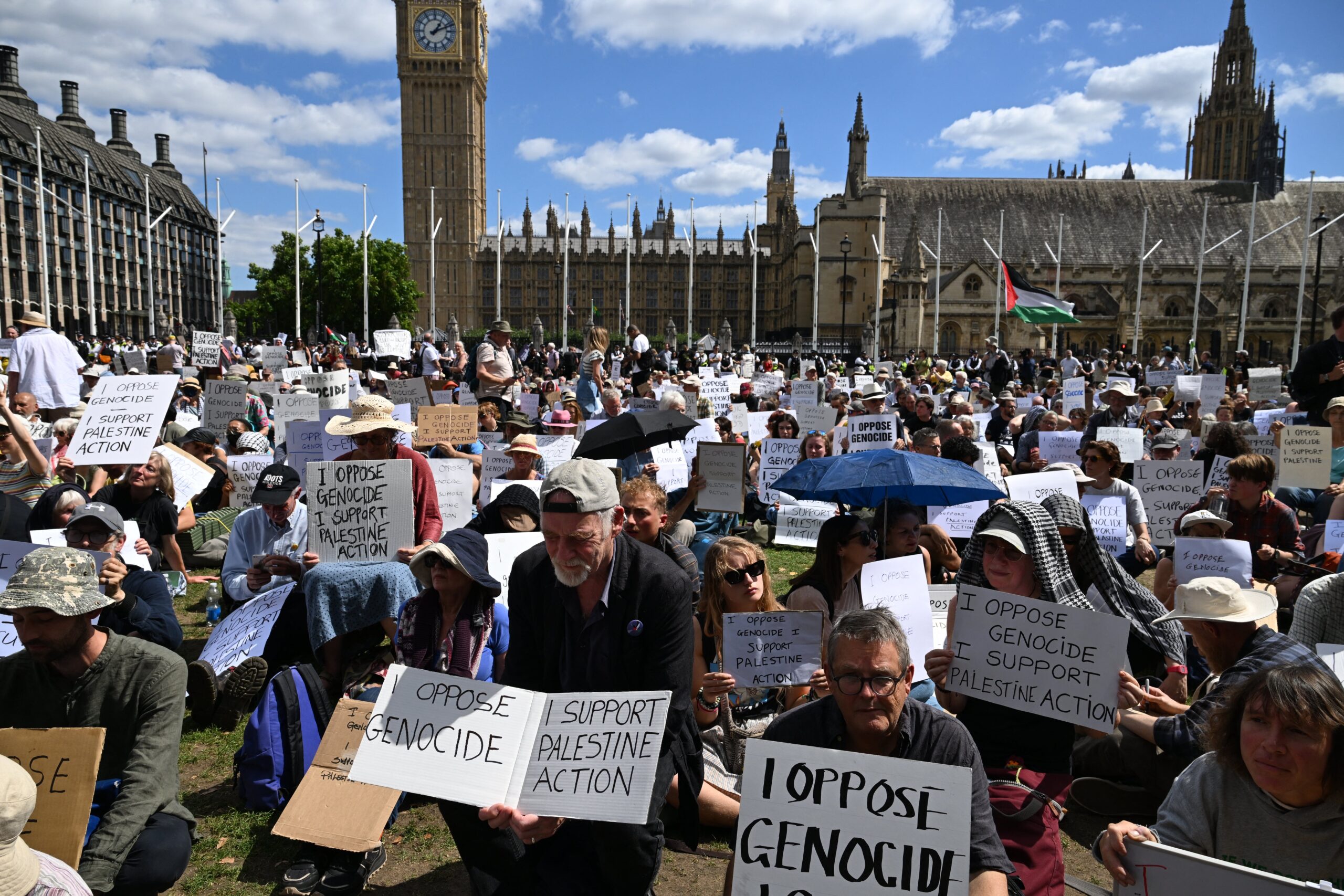 More than 500 people were arrested on Parliament Square last weekend
