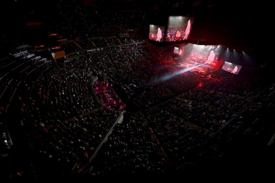 Rapper YFN Lucciâs âWelcome Homeâ concert was taking place at the State Farm Arena in Atlanta on the day of murder suspect Daquonta Hunter's arrest