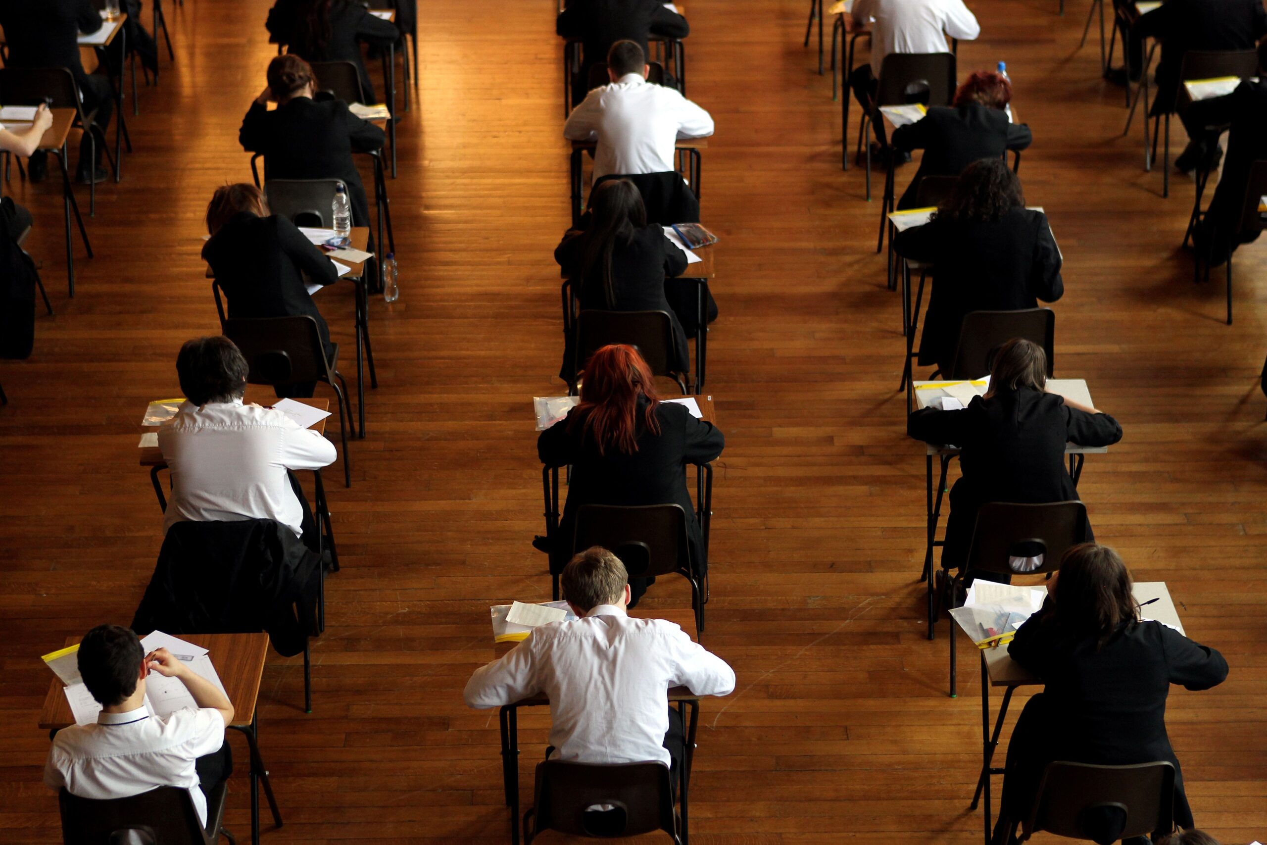 The number of post-16 students taking GCSE resits in the maths and English increased this year