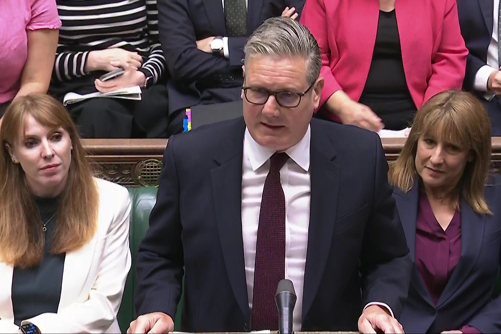 Prime minister Sir Keir Starmer has backed Angela Rayner but refused to guarantee her survival