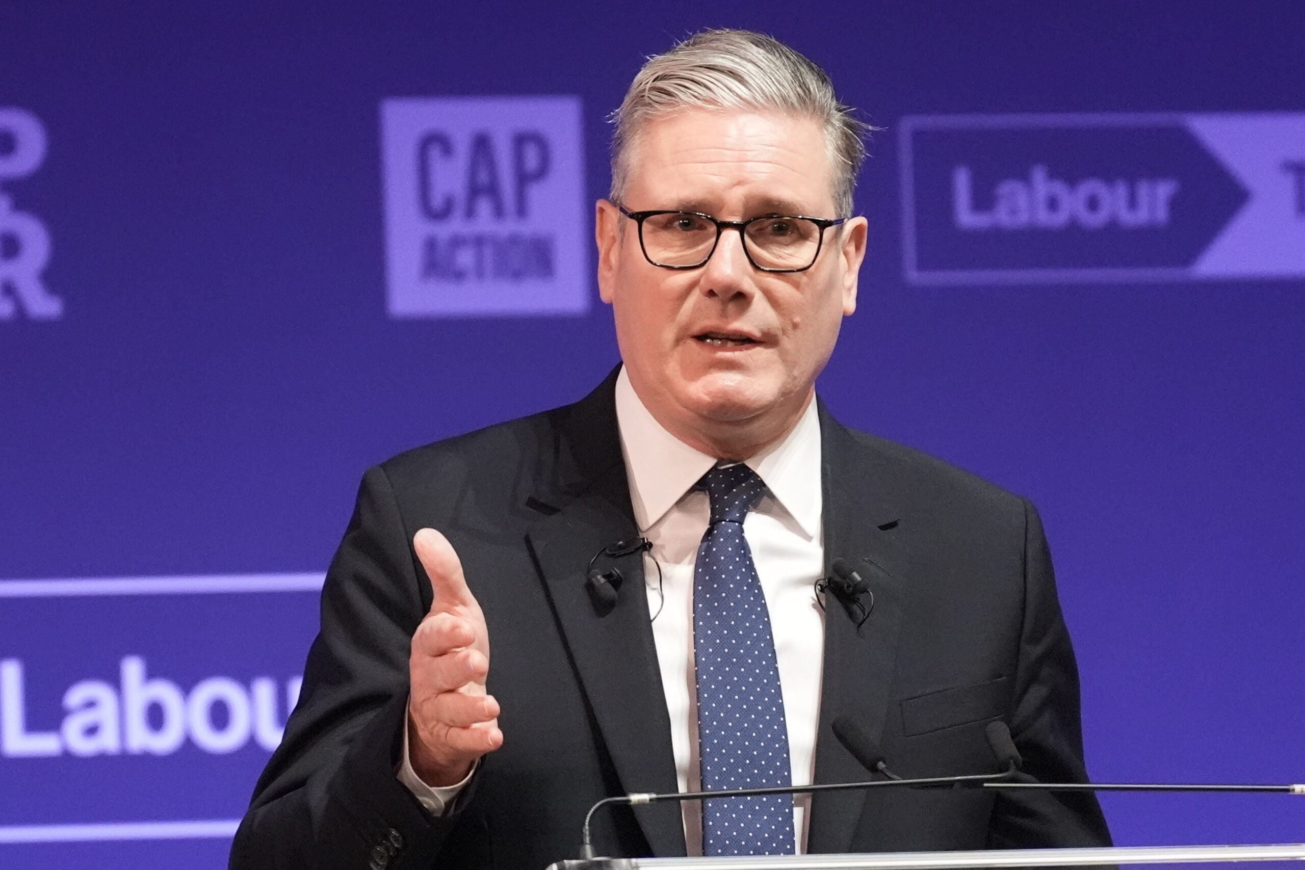 Sir Keir Starmer announced plans for the digital ID card on Friday (Stefan Rousseau/PA)