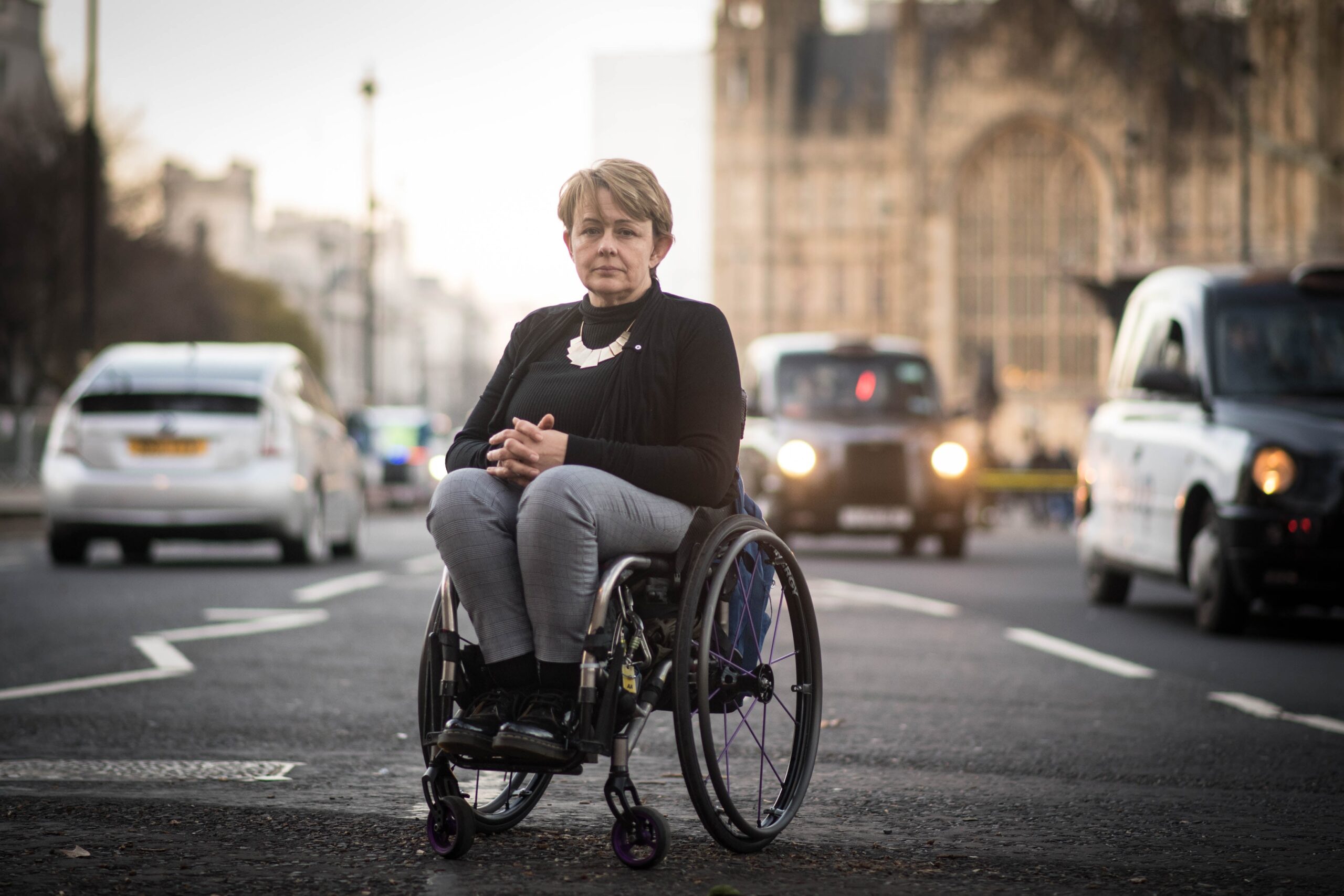 Baroness Tanni Grey-Thompson outside the Houses of Parliament (PA)
