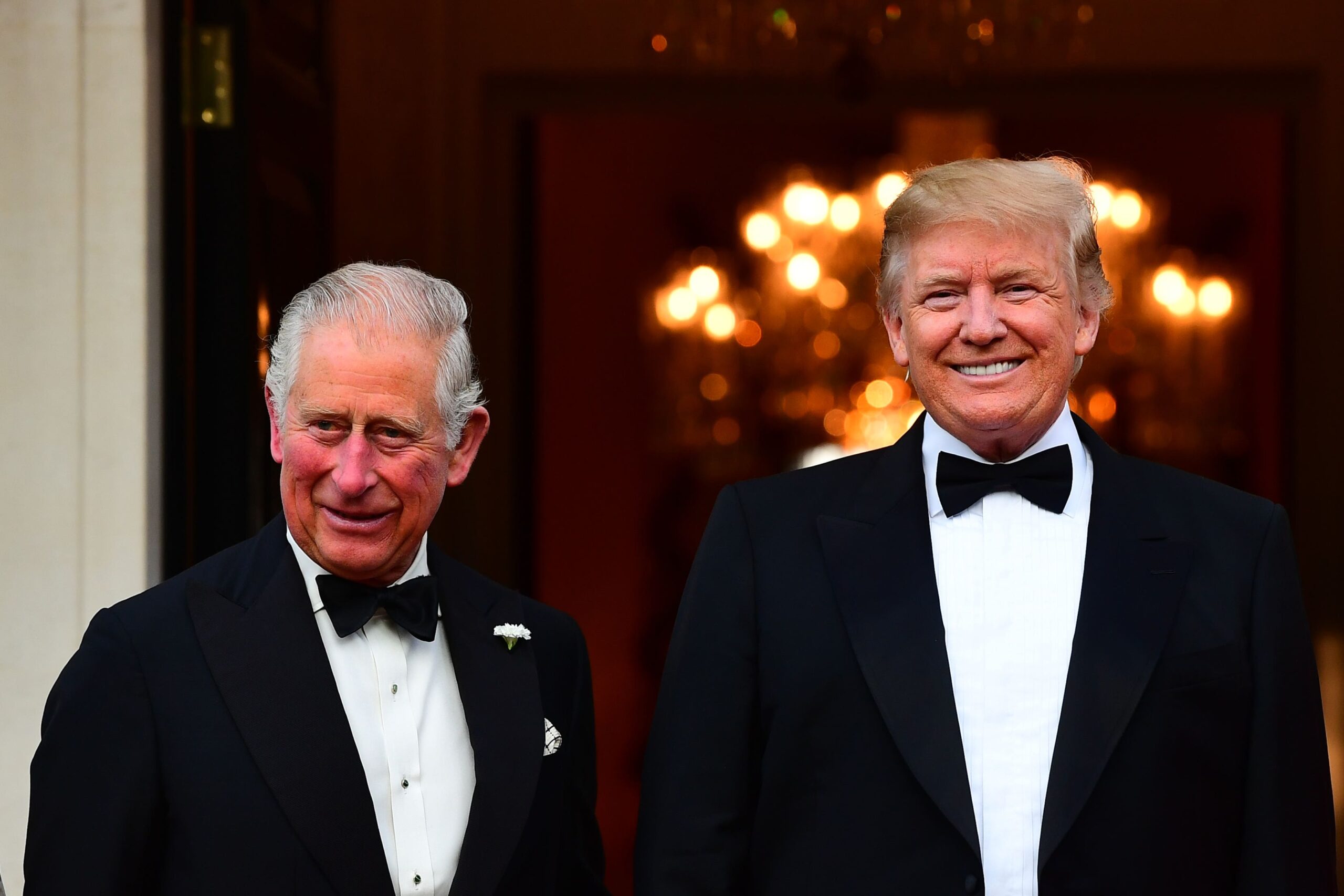 The now King with US President Donald Trump during his last state visit to the UK in 2019 (Victoria Jones/PA)