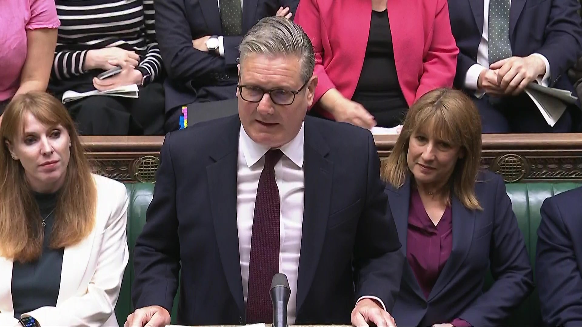 Sir Keir Starmer at PMQs defended Reeves’ economic record (House of Commons/PA)