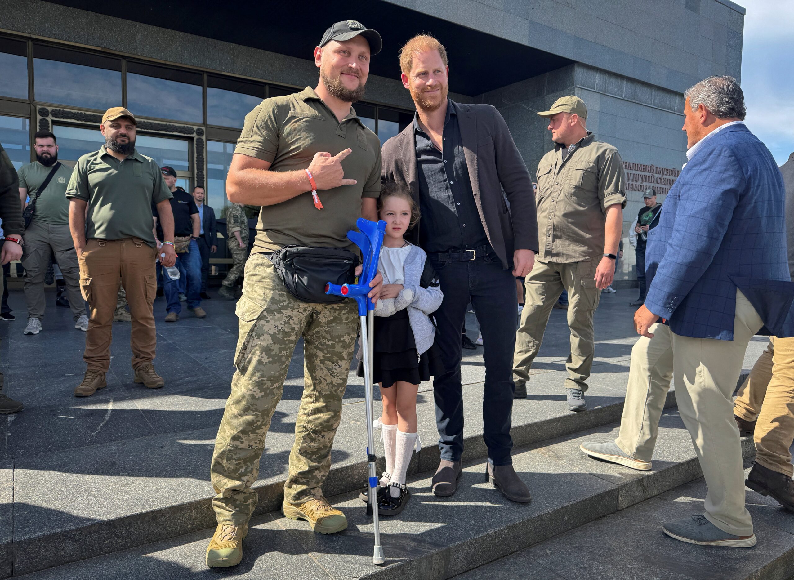 He also travelled to Ukraine to boost morale of injured servicemen