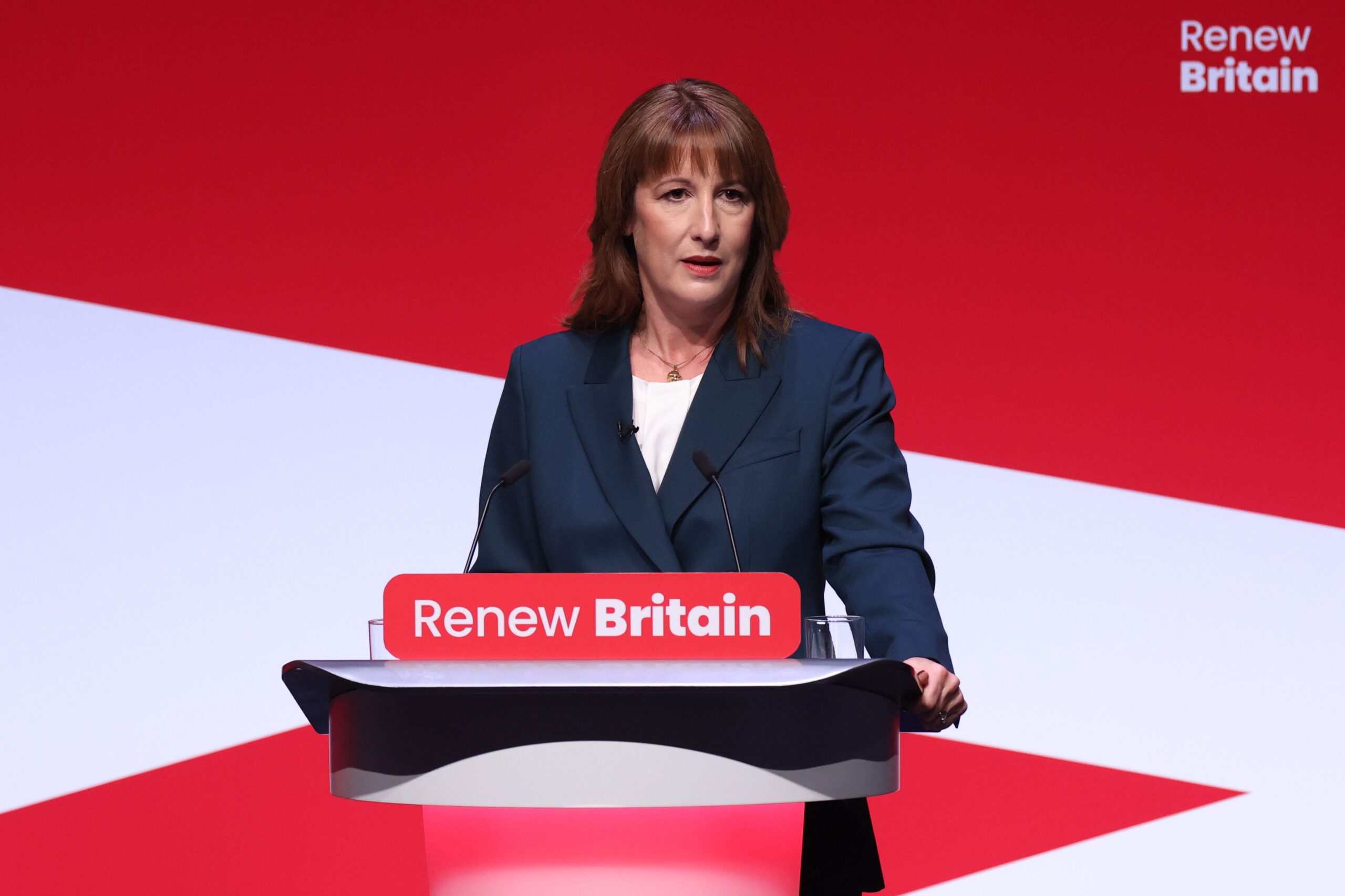 Rachel Reeves addressed the main stage of the Labour conference in Liverpool