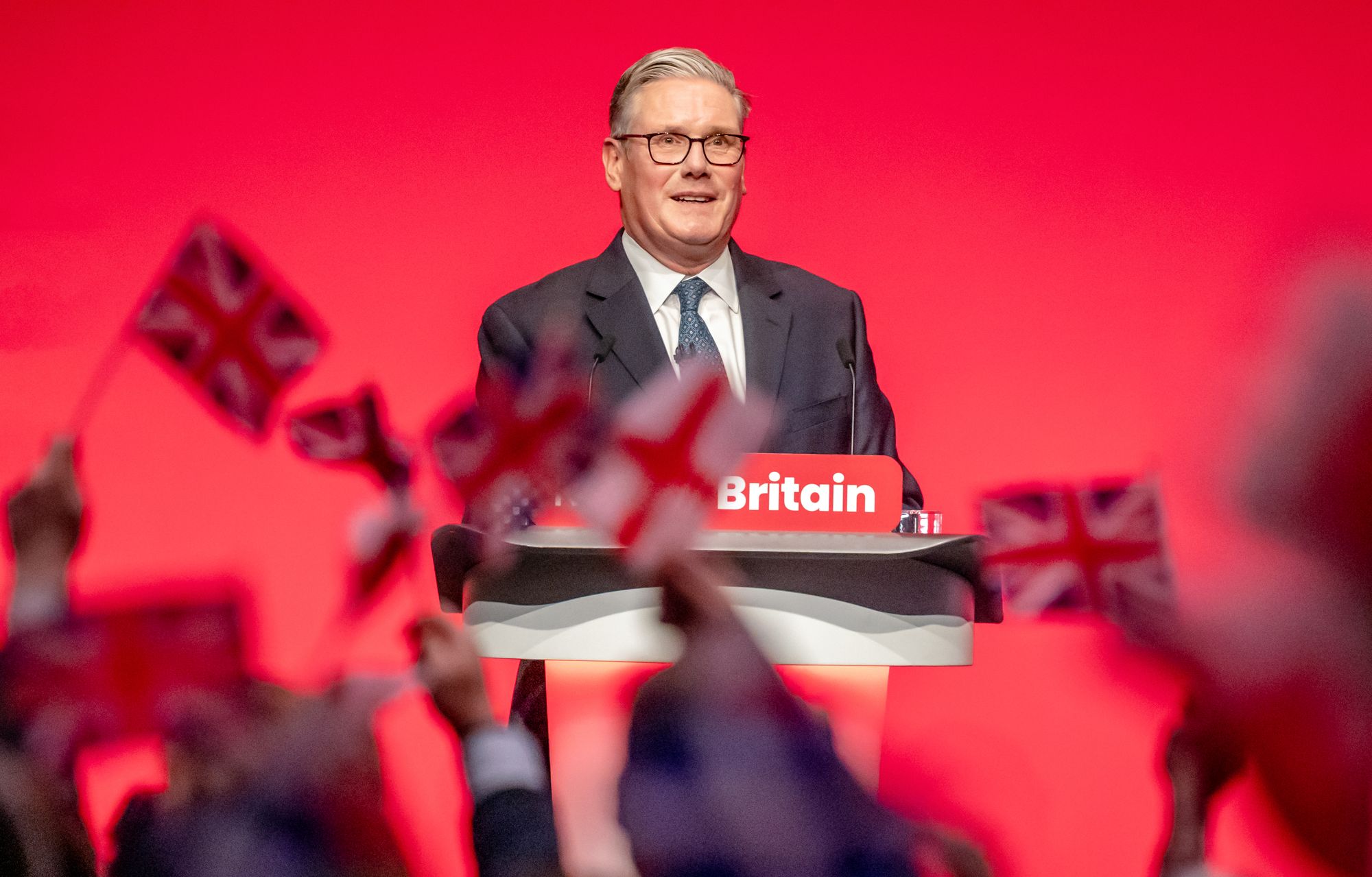 Sir Keir Starmer delivers his main stage address at the Labour conference