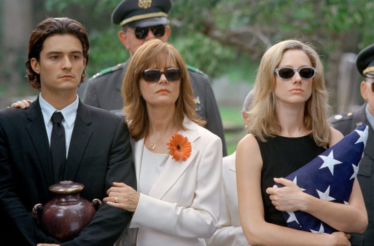 Greer (right) with Orlando Bloom and Susan Sarandon in the 2005 film 'Elizabethtown' (Photo: Neal Presten)