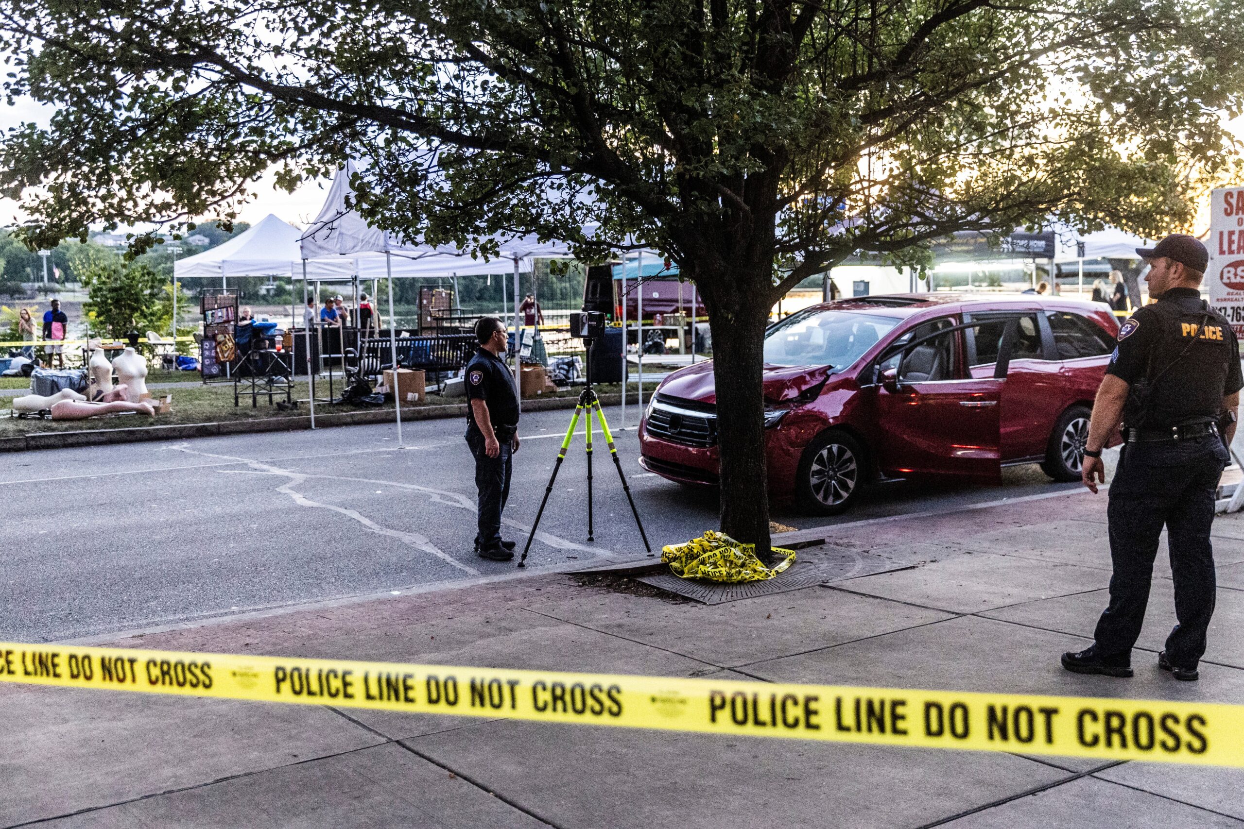 It is not clear whether the woman was driving alone