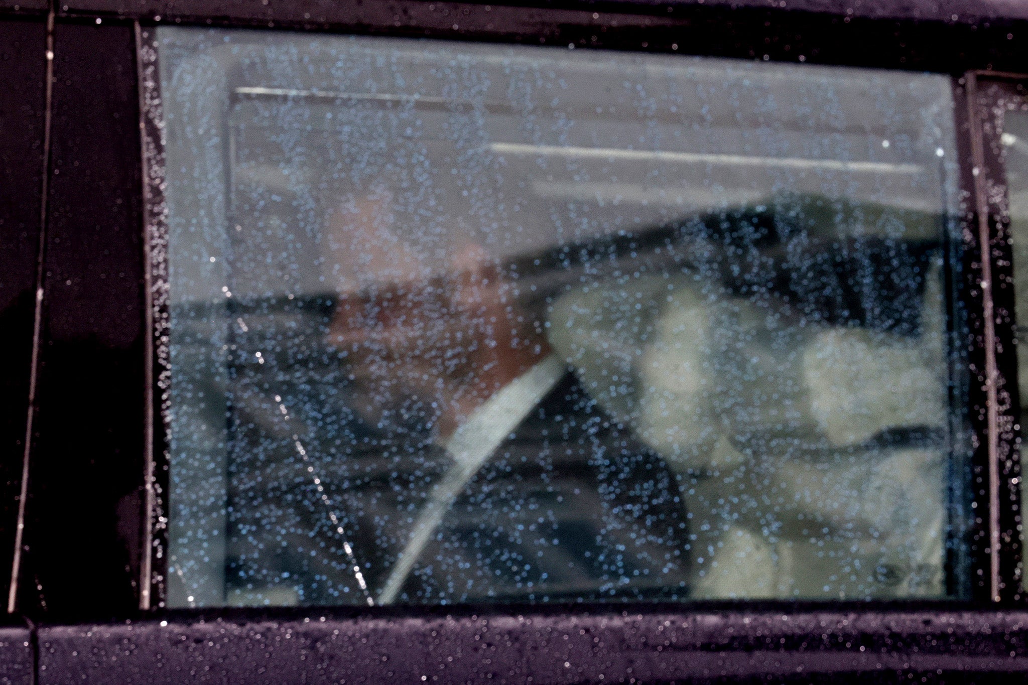 Prince Harry arriving at Clarence House to meet his father