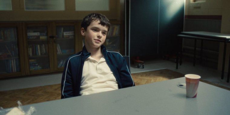 Adolescence. Owen Cooper as Jamie Miller in Adolescence. Cr. Courtesy of Netflix ?? 2024 TV still Netflix