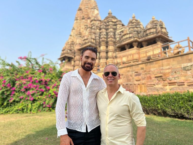 Undated BBC Handout Photo from Passage to India. Pictured: Rylan Clark,Rob Rinder. PA Feature SHOWBIZ TV Passage to India. WARNING: This picture must only be used to accompany PA?Feature SHOWBIZ TV Passage to India. PA Photo. Picture credit should read: BBC/Rex TV, Zinc Media/Jakob Borges. NOTE TO EDITORS: This picture must only be used to accompany PA Feature SHOWBIZ TV Passage to India. WARNING: Use of this copyright image is subject to the terms of use of BBC Pictures' BBC Digital Picture Service. In particular, this image may only be published in print for editorial use during the publicity period (the weeks immediately leading up to and including the transmission week of the relevant programme or event and three review weeks following) for the purpose of publicising the programme, person or service pictured and provided the BBC and the copyright holder in the caption are credited. Any use of this image on the internet and other online communication services will require a separate prior agreement with BBC Pictures. For any other purpose whatsoever, including advertising and commercial prior written approval from the copyright holder will be required.