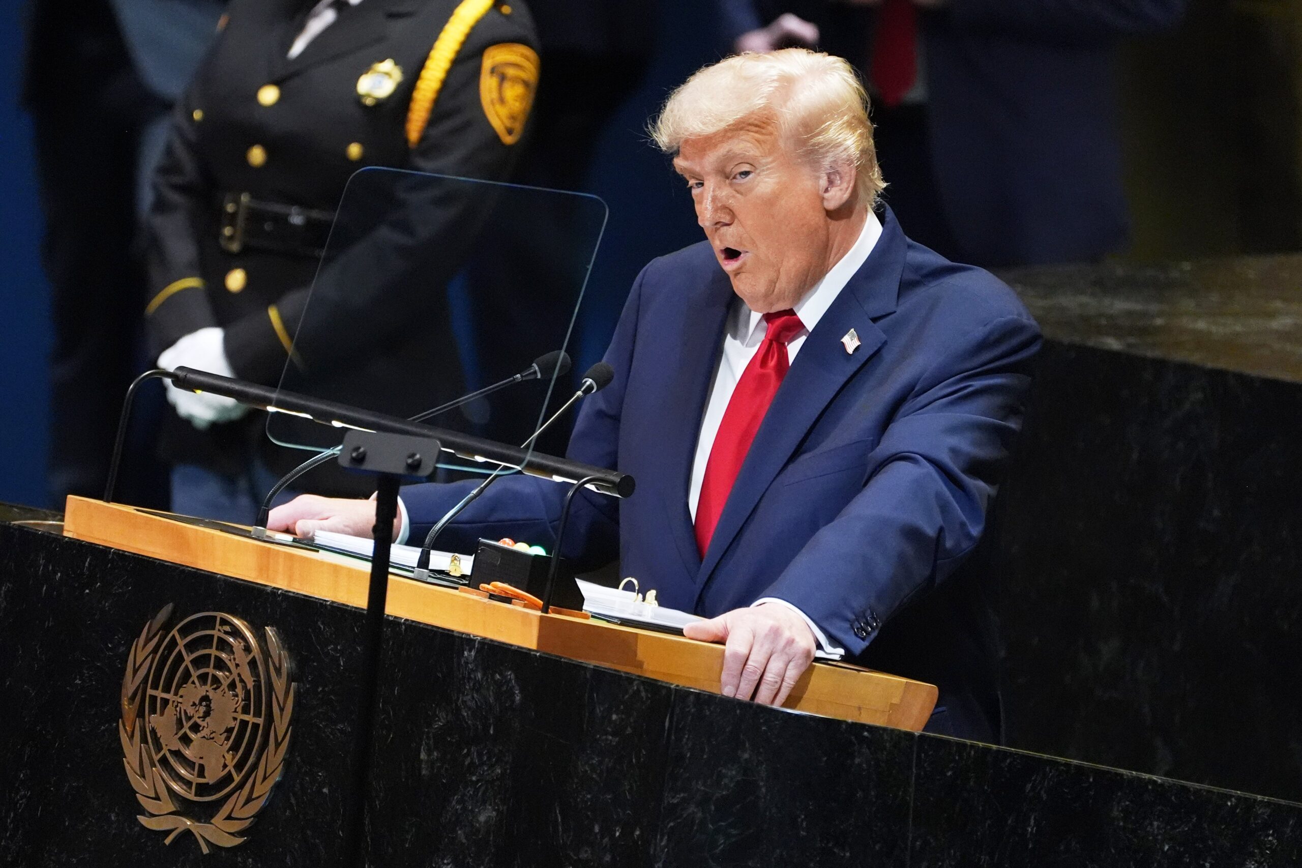 President Trump addresses the UN General Assembly
