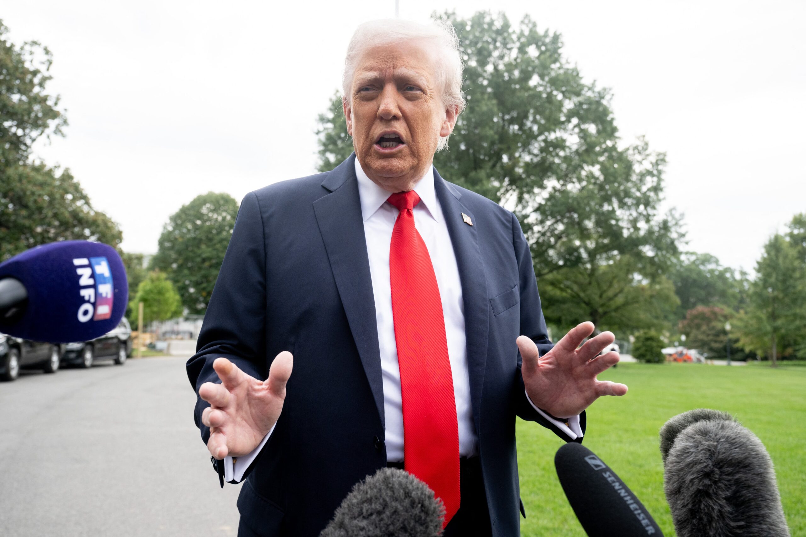President Donald Trump on Tuesday appeared reluctant to directly endorse the performance of embattled FBI Director Kash Patel as he answered questions ahead of his state visit to the UK