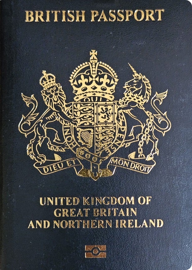 The King’s coat of arms will be on the front of all new passports