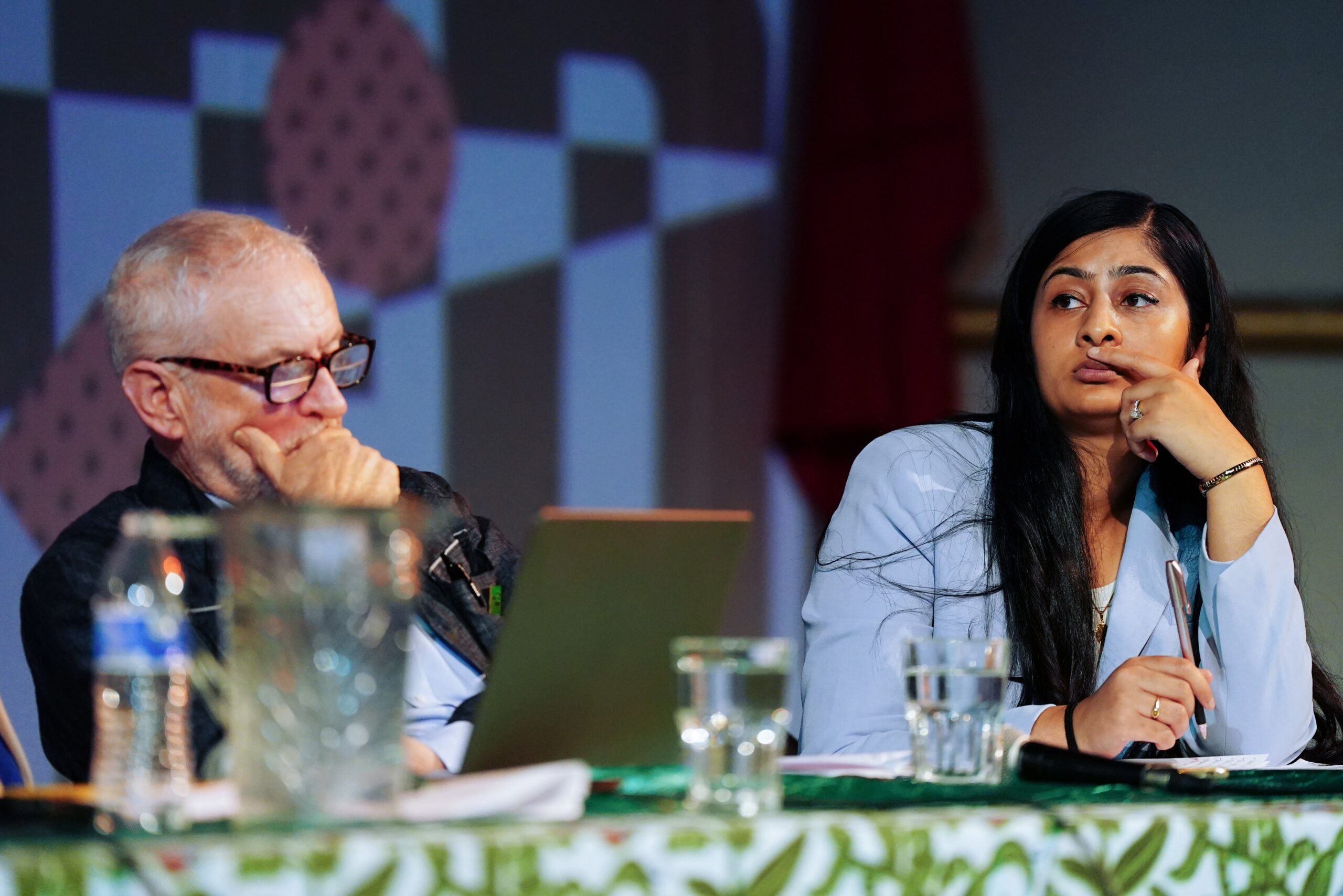 Jeremy Corbyn and Zarah Sultana have had a rocky start to setting up the new party (Jacob King/PA)