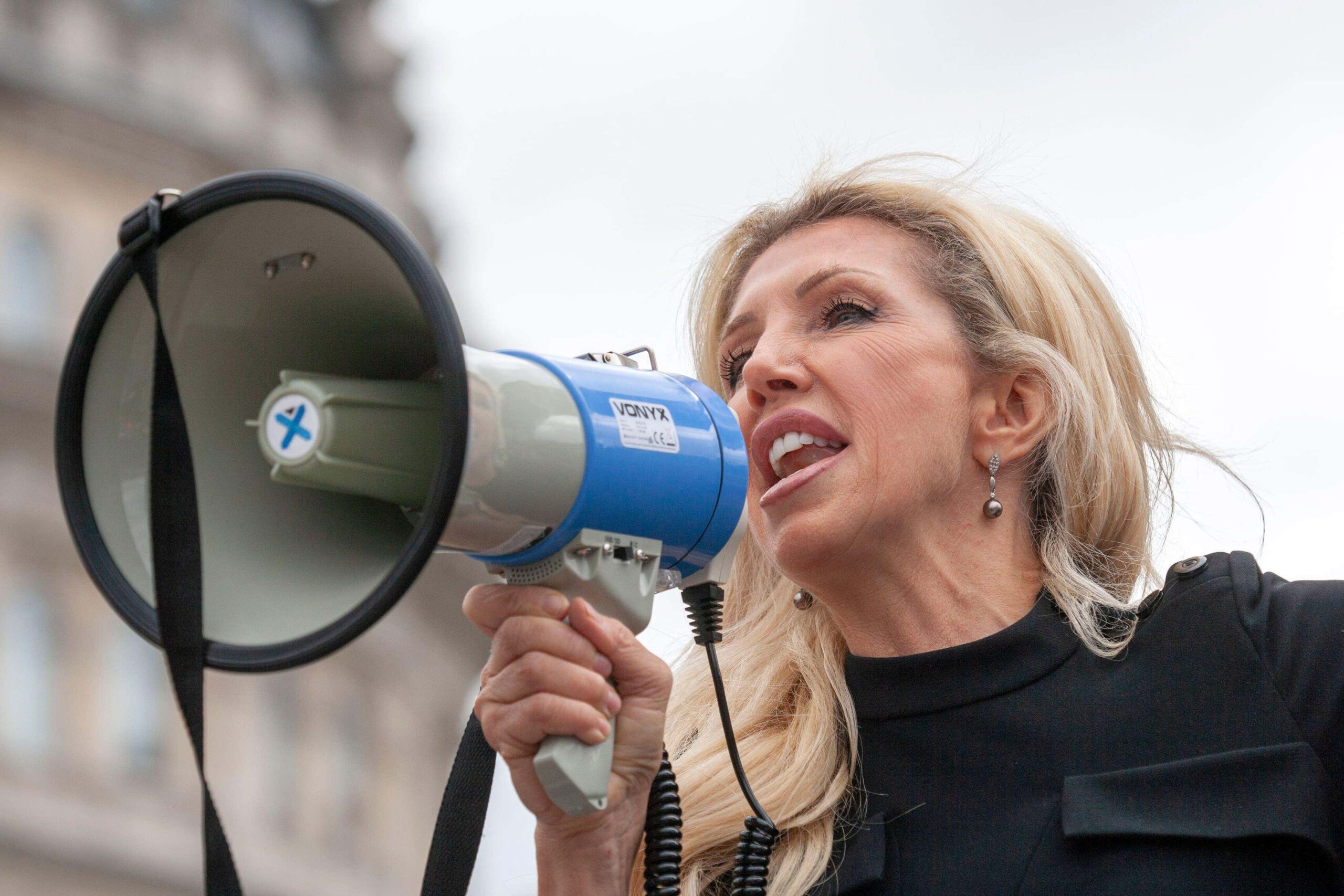 Kate Shemirani is a prominent anti-vaxxer and conspiracy theorist (Neil Atkinson/Alamy/PA)
