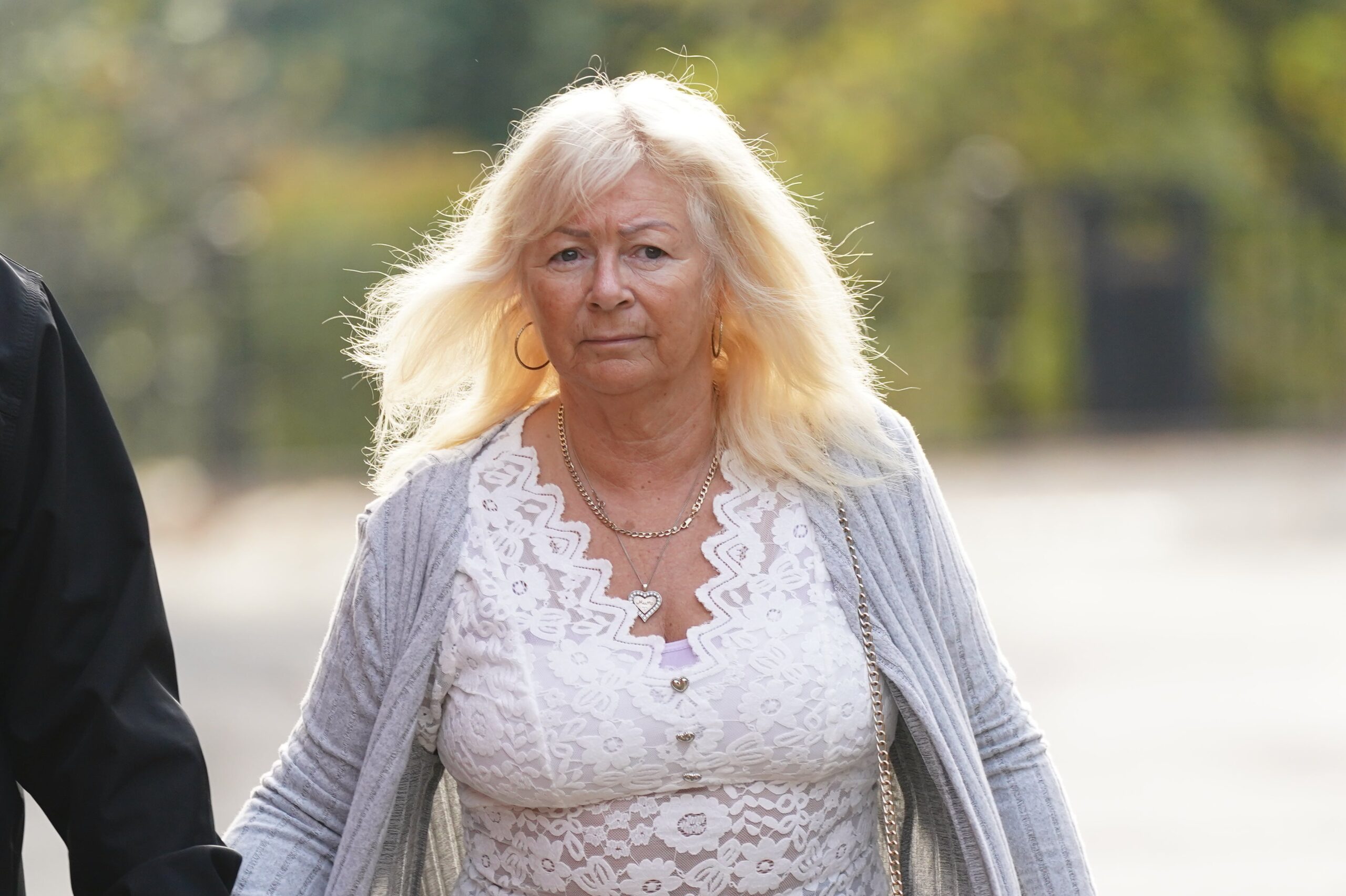 Karen Spragg arriving at Leicester Crown Court (Jacob King/PA)