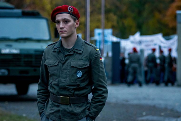 Jonas Nay as Stasi agent Martin Rauch in a Cold War thriller set in the 80s (Photo: Nik Konietzny /Channel 4)