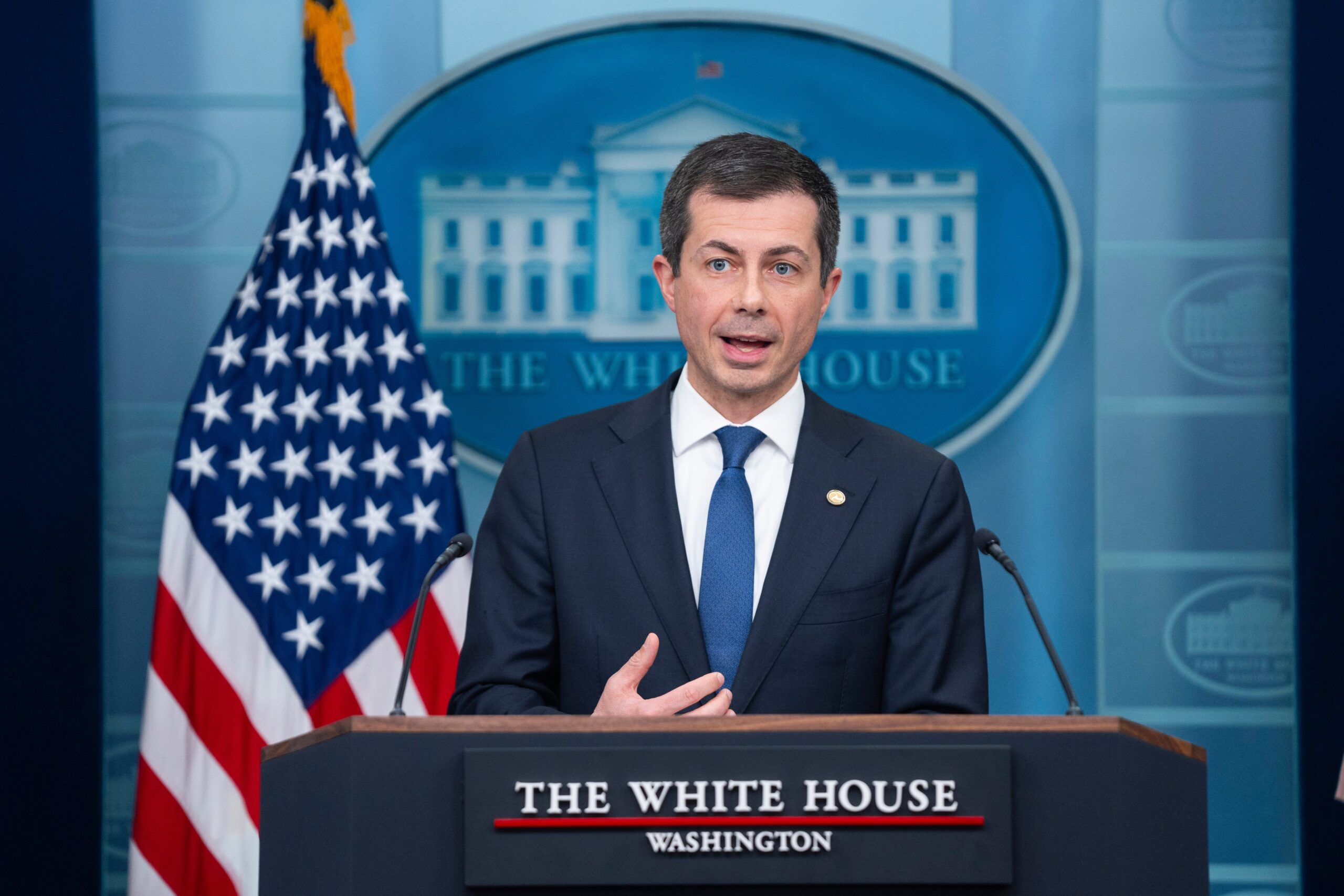 Former Transportation Secretary Pete Buttigieg topped a poll for the Democrats’ next presidential nominee