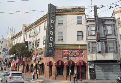 The manager of the Condor Club, which claims to be the first topless bar in the U.S., was found dead in the street not far from his home, police say.