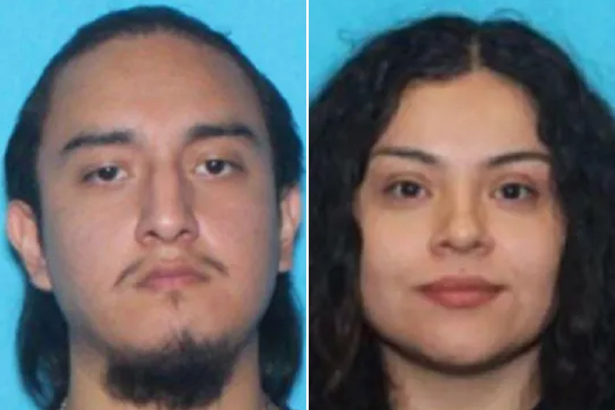 Anthony Ian Santos Ruiz and Marimar Martinez seen in mugshots released by the Department of Homeland Security