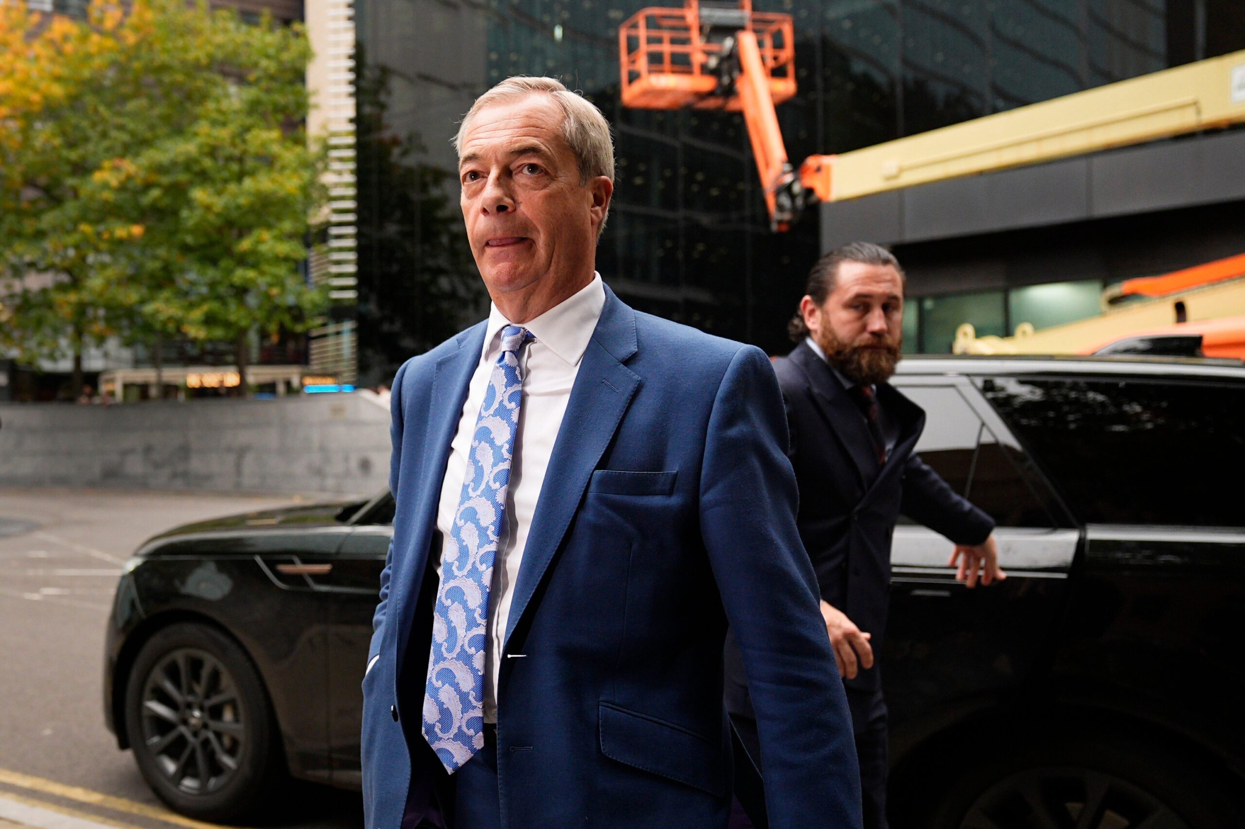 Nigel Farage, pictured at Southwark Crown Court, described the video as âpretty chillingâ