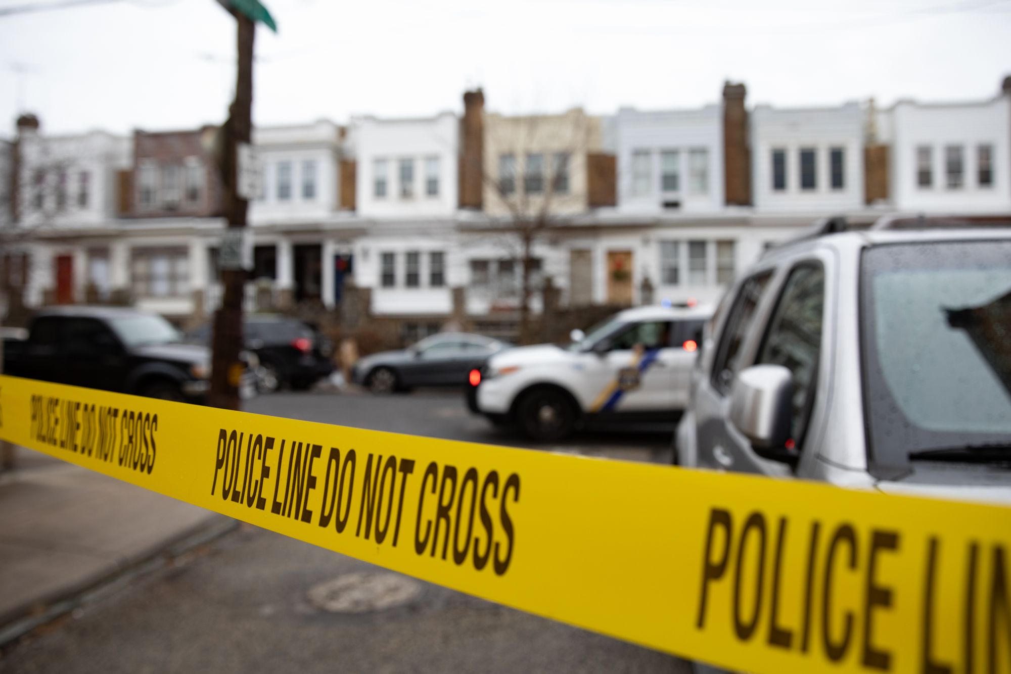 Police are on the hunt for suspects after two Philadelphia families were targeted in separate home invasions, scene not pictured, over the weekend