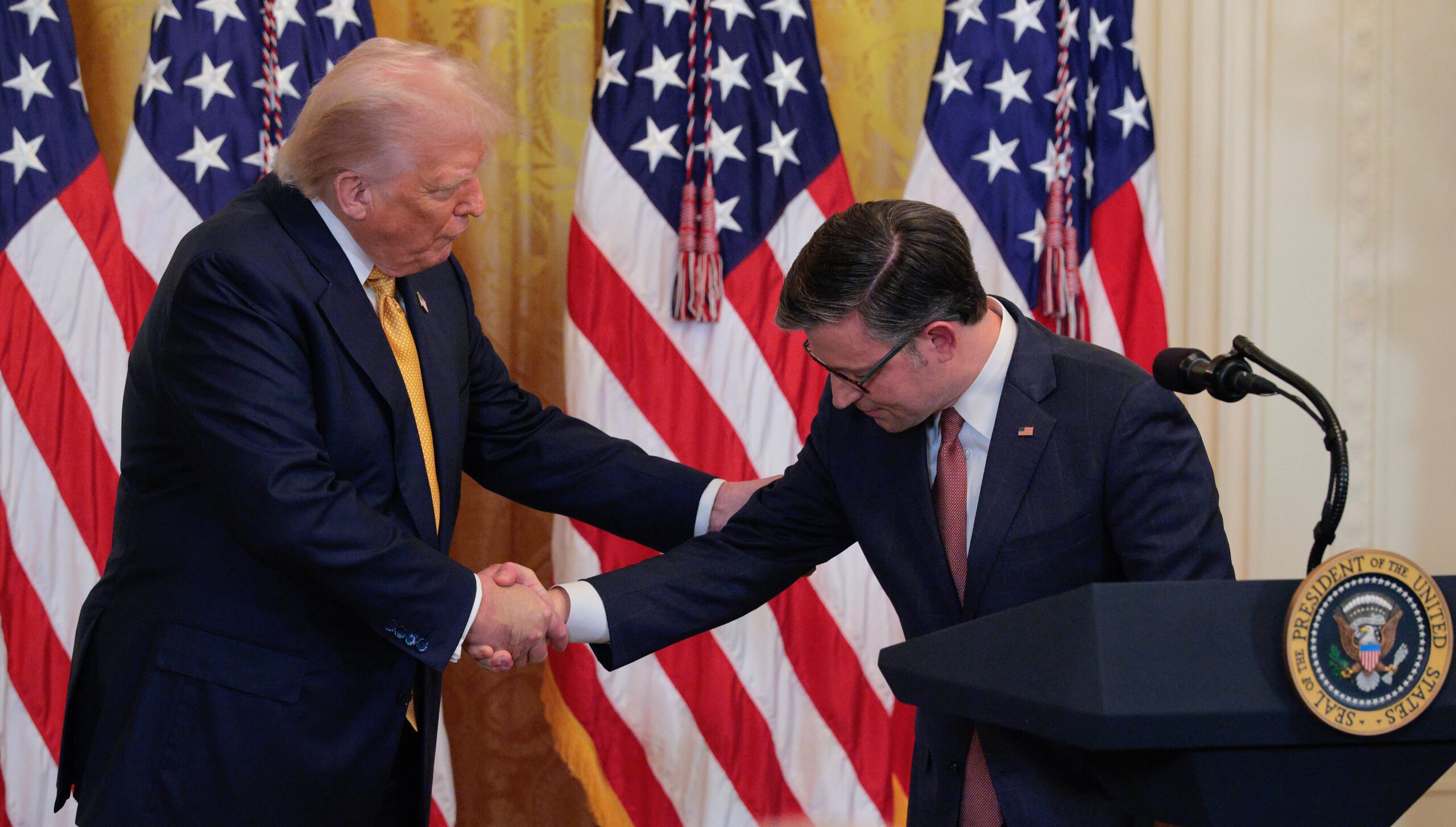 President Donald Trump has largely left ending the government shutdown to House Speaker Mike Johnson. That strategy carries plenty of risks