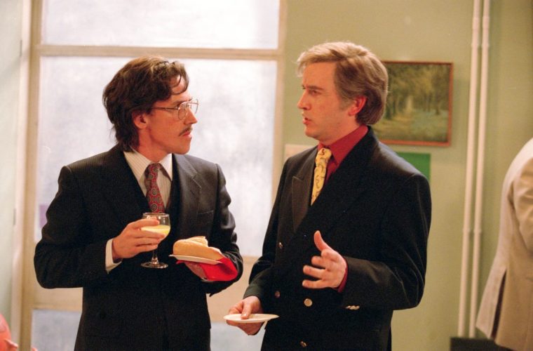 I'M ALAN PARTRIDGE (NEW SERIES)...Picture shows: ROB BRYDON and ALAN PARTRIDGE (Steve Coogan) TX: BBC TWO, Monday 16 th December 2002 S2 Ep6 Alan Wide Shut.jpg Five years after disappearing from TV screens, Alan Partridge has bounced back again for BBC TWO. WARNING: This copyright image may be used only to publicise current BBC programmes or other BBC output. Any other use whatsoever without specific prior approval from the BBC may result in legal action. ...BBC TWO BBC TWO, Monday 11th November 20 Unmanipulated picture