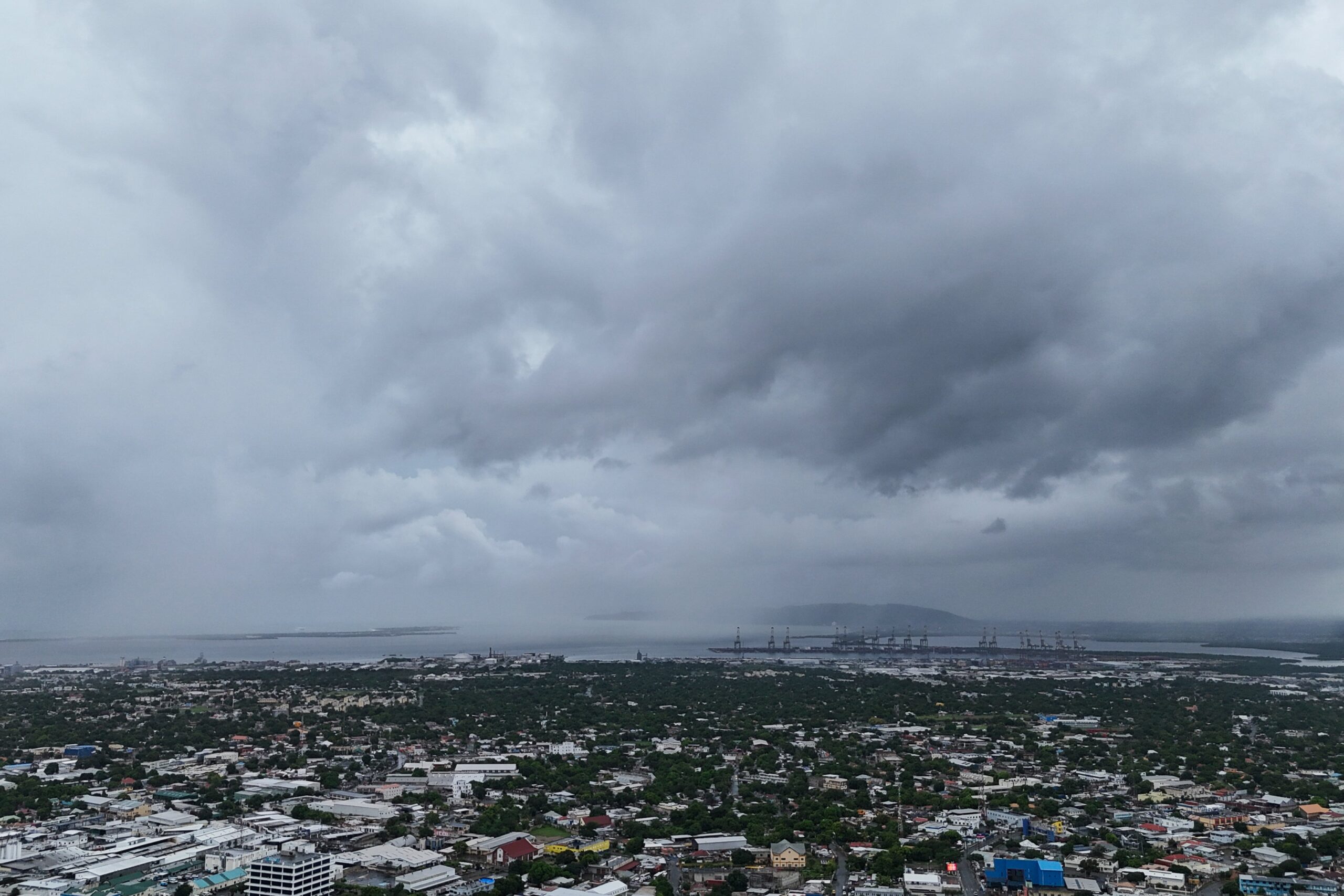 Clouds over Kingston, Jamaica as Hurricane Melissa approaches